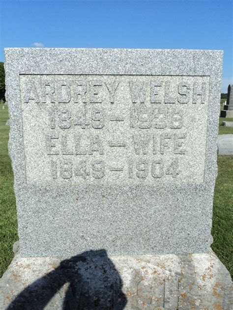 Eliza Ellen Ella Benson Welsh M Morial Find A Grave