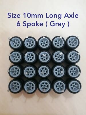 HOT WHEELS CUSTOM WHEELS RUBBER WHEELS TIRES 10 SETS 1 64 SIZE 10mm