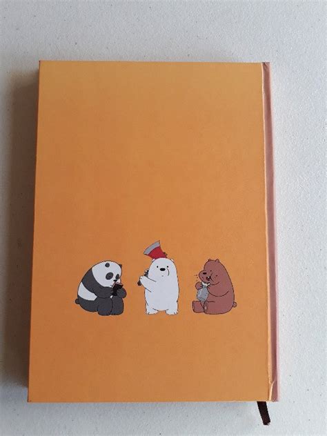 Agenda We Bare Bears Escandalosos Polar Panda Y Pardo Azul De