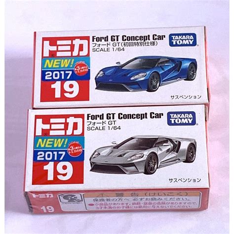 Tomica 2017年 No19 Ford Gt Concept Car 初回及一般有新車貼 蝦皮購物