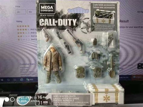 Mega Bloks Construx Call Of Duty Gyf87 WWII Winter Crate Building