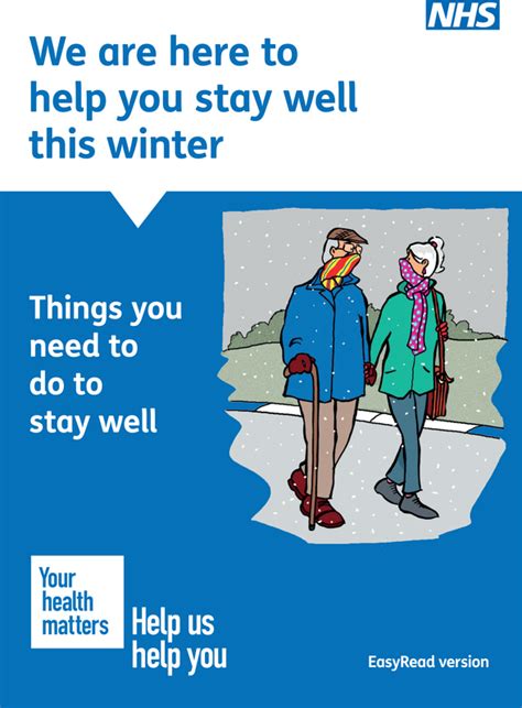 Stay Well This Winter 2023 Easy Read Leaflet Nhs Easy Health