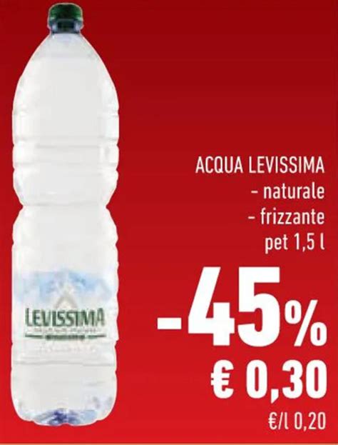 Levissima Acqua Naturale Frizzante Pet L Offerta Di Conad