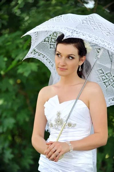 Bride With Umbrella Stock Photos Royalty Free Bride With Umbrella