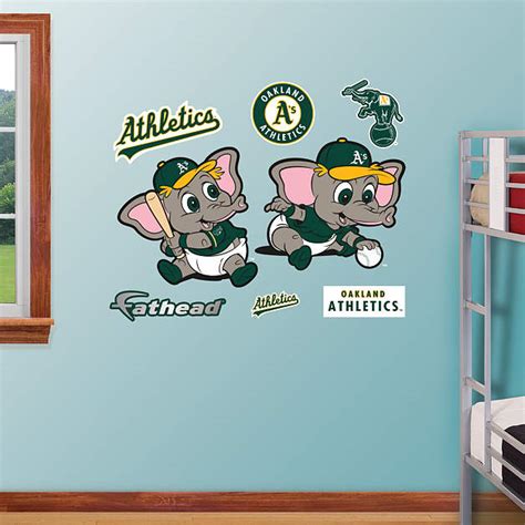 Oakland Athletics Mascot - Rookie League Wall Decal | Shop Fathead® for Oakland Athletics Decor