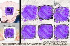 Purple Leopard Print Watercolor Sublimation Backgrounds Png