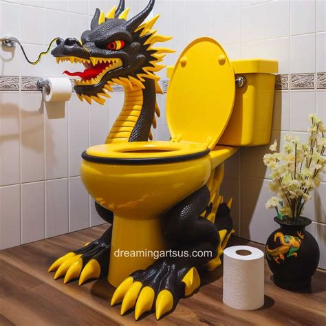 Dragon Toilet: Unique & Creative Dragon-Shaped Toilet Design