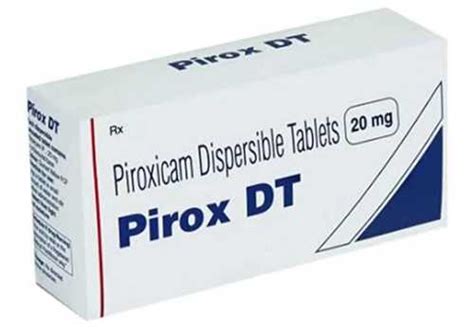 20 Mg Piroxicam Dispersible Tablets Pirox Dt General Medicines At Best