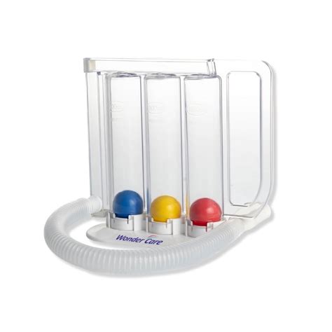 Wonder Care 3 Balls Incentive Spirometer Deep Breathing Lung Exerciser Washable And