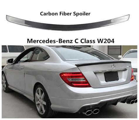 Carbon Fiber Spoiler For Mercedes Benz C Class W204 2009 2014 High