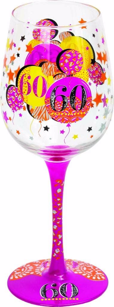 Happy 60th Birthday Colourful Wine Glass T New Boxed 18997 Ebay