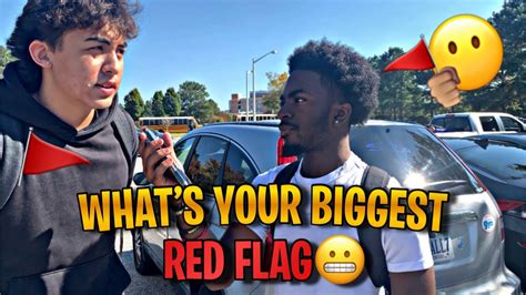 Whats Your Biggest Red Flag😳🚩 High School Public Interview Youtube