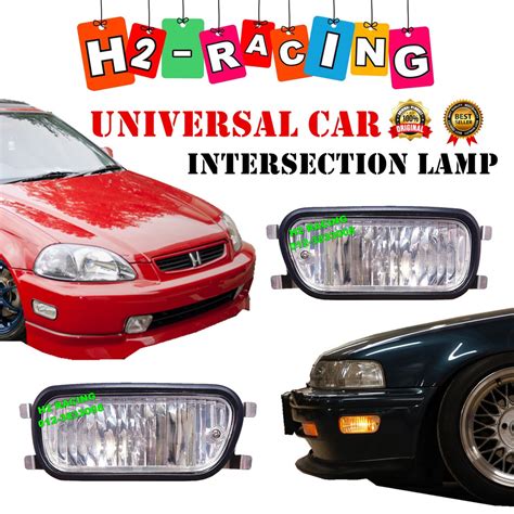 Honda Civic Accord Sm4 Sv4 So4 Ek Eg Set Front Bumper Intersection Lamp White For All