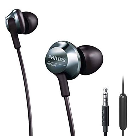 Philips In Ear Headphones Wired Earbuds With Microphone Powerful Bass Hi Res Audio Comfort Fit