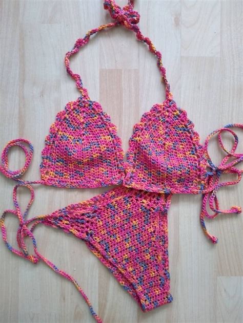 Bikini gehäkelt Brasilianischer Stiel Bikini Set Bikinitop Etsy de