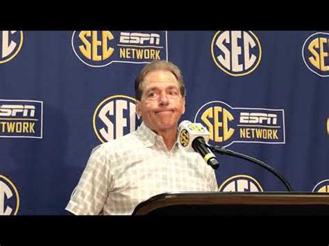 Nick Saban From SEC Spring Meeting YouTube