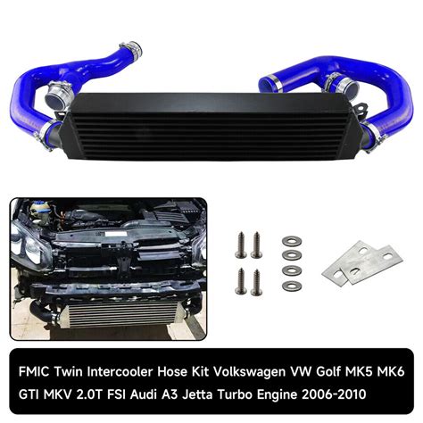 Turbo Intercooler Kit For Audi A3 Vw Golf Mk5 Mk6 Gti Fsi Jetta 2 0t 07