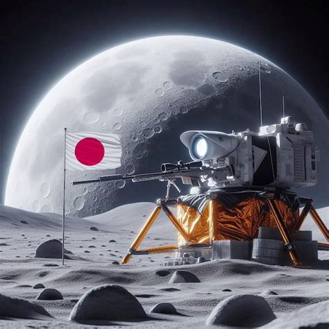 Premium Photo Japan Chandrayaan Moon Sniper Successful Landing On The