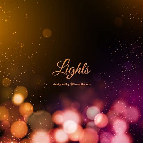 Free Vector Bokeh Lights Background