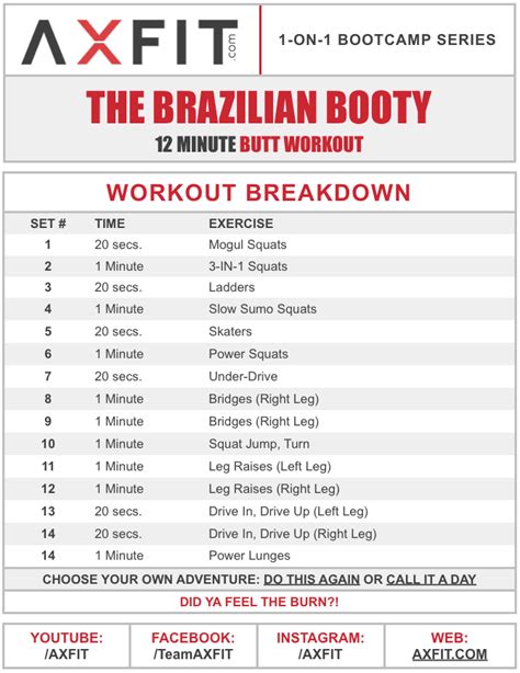 Brazilian Booty Workout - Home Boot Camp Series - AXFIT.COM