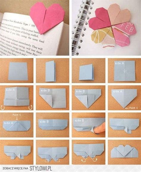 Urocza zakładka zrób to sam KWEJK pl na Stylowi pl Hart origami