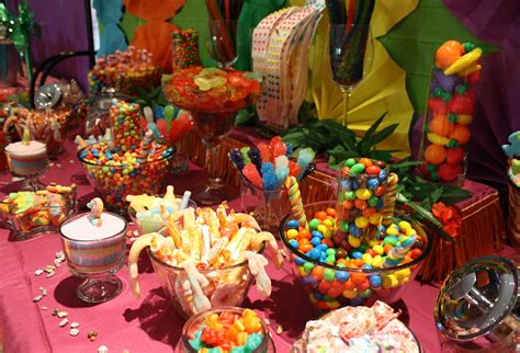 Luau Tropical Hawaiian Candy Buffet Bar Luau Party Tropical Candy Bar Buffet Hawaiian