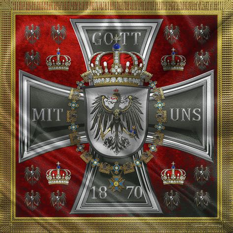 Waving Royal Standard Of The King Of Prussia 1871 1892 Digital Art By