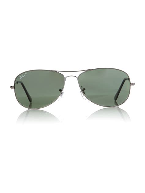 Ray Ban Mens Gunmetal Aviator Sunglasses In Metallic For Men Lyst