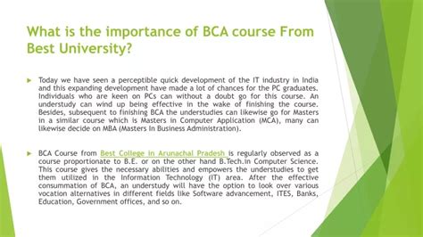 Ppt What Are The Scope Of Bca And How It Is Helpful For Career Growth