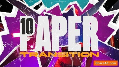 Videohive Paper Transition V Free After Effects Templates After