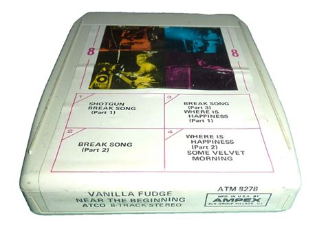 8 TRACK TAPE By VANILLA FUDGE NEAR THE BEGINNING ROCK ATCO ATM 8278