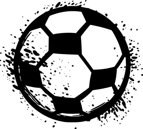 Football Black And White Isolated Icon Vector Illustration