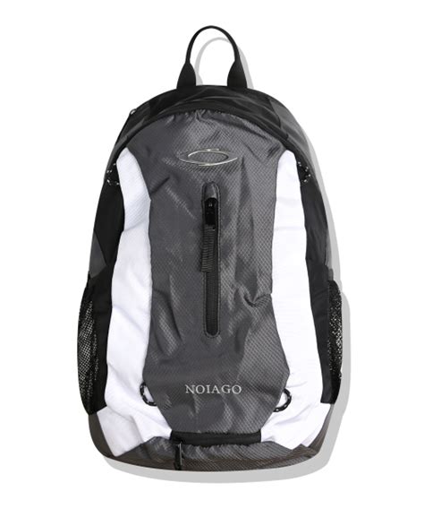 Musinsa Noiago Noi Multi Logo Backpack Gray