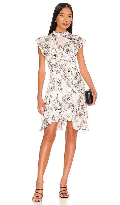 Dolores Catania S Floral Flutter Sleeve Dress Big Blonde Hair