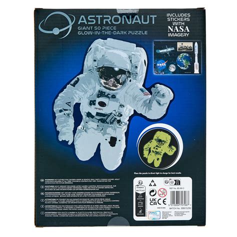 Buy Nasa Astronaut Giant 50 Piece Glow In The Dark Puzzle For Gbp 399