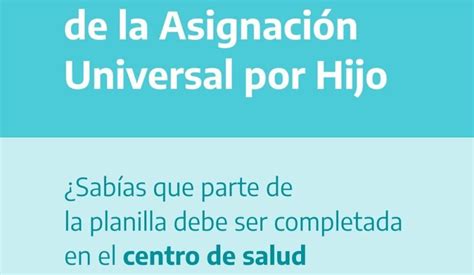 Sobre Planilla de la Asignación Universal por Hijo Diario la Verdad