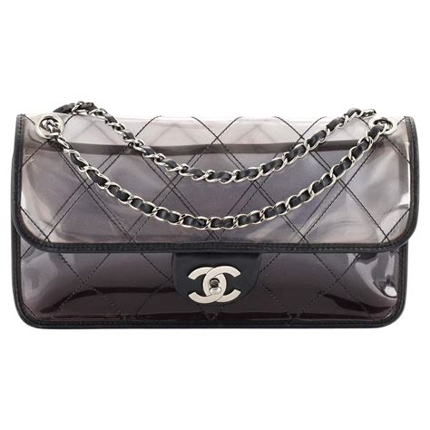 Chanel Naked Flap Bag Quilted PVC For Sale At 1stDibs