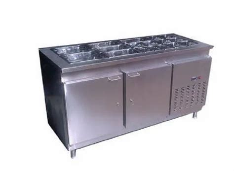 Silver Metal Cold Bain Marie Undercounter For Commercial C At Rs