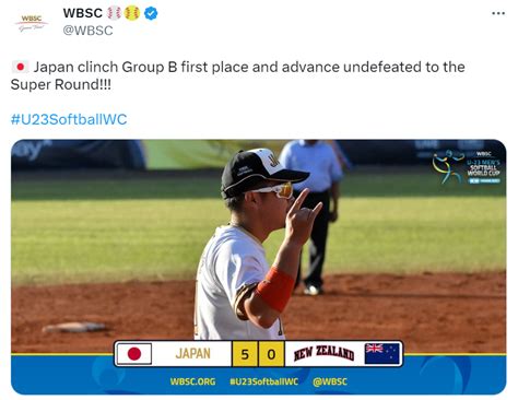 Day 5 Wbsc U 23 Mens Softball World Cup For The Title Of World