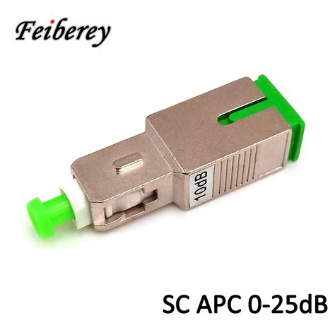 Sc Apc Singlemode Female To Male Optical Attenuator With Db Db Db