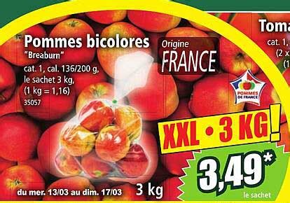 Promo Pommes Bicolores Breaburn Chez Norma Icatalogue Fr