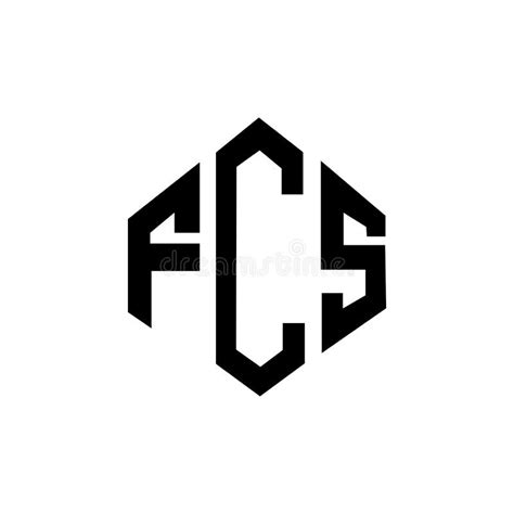 Fcs Letter Logo Design With Polygon Shape Fcs Polygon And Cube Shape