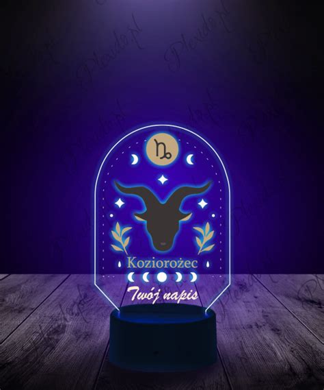 Lampka Led D Plexido Z Nadrukiem Znak Zodiaku Kozioro Ec Plexido Pl