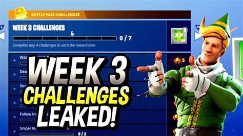 Fortnite Season 5 Week 3 Challenges Leaked Free Tier Week 3 Treasure Map Location Youtube