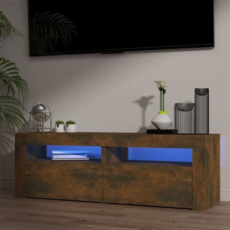 Vidaxl Tv Meubel Met Led Verlichting X X Cm Sonoma Eikenkleurig