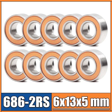 686RS Bearing 10PCS 6x13x5 Mm ABEC 3 Hobby Electric RC Car Truck 686 RS