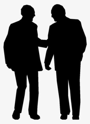 Silhouette Men Talking - Two Men Talking Silhouette Png Transparent PNG ...