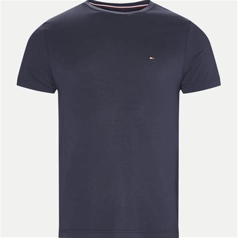 New Stretch C Nk Tee T Shirts Navy Fra Tommy Hilfiger 149 Dkk