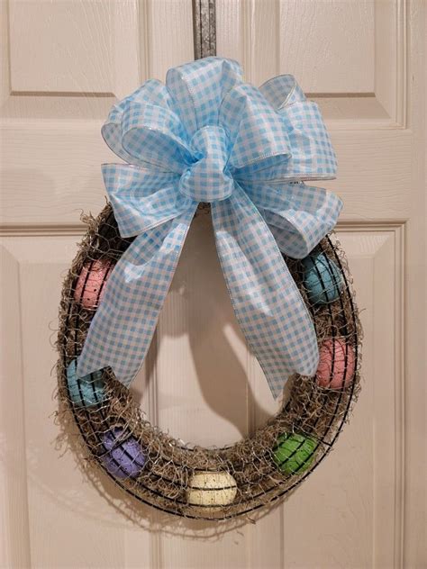 Farmhouse Eggs Hanukkah Wreath Wreaths Home Decor Decoration Home