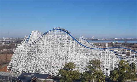 Hybrid Coaster Hakugei Roller Coaster At Nagashima Spa Land Parkz